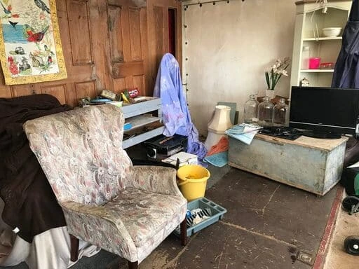 Before Garage Clearance in Cleethorpes - property cleared by White Rose