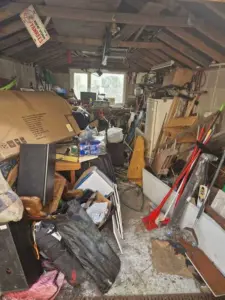 Before Garage Clearance in Selby - property cleared by White Rose